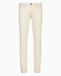 Emporio Armani OFFICIAL STORE Pantaloni J06 Slim Fit In Twill Stretch Beige