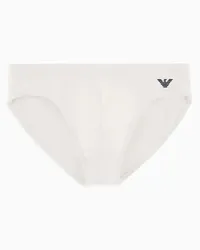 Emporio Armani OFFICIAL STORE Costume Slip In Microfibra Riciclata Essential Asv Bianco