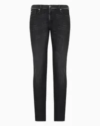 Emporio Armani OFFICIAL STORE Jeans J06 Slim Fit In Comfort Denim 10 Oz Twill Melange Nero