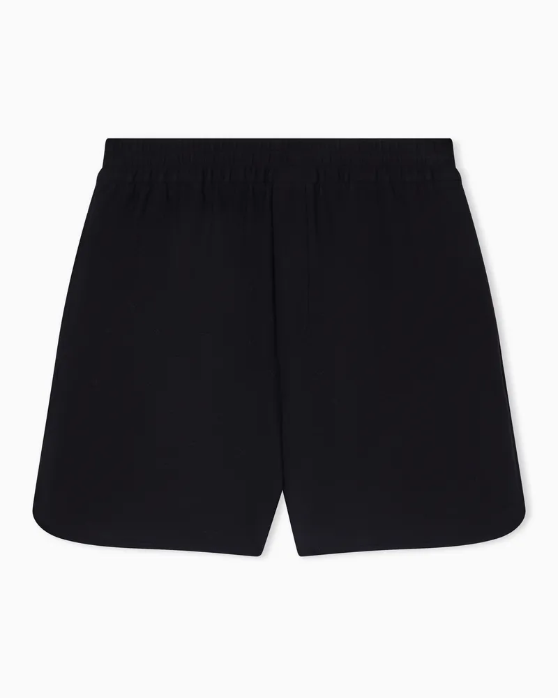Emporio Armani Shorts in jersey jacquard micro eagle all over Nero