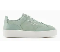 OFFICIAL STORE Sneakers In Pelle Velour Con Logo Laterale