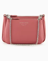 Emporio Armani OFFICIAL STORE Mini Bag Doppia A Tracolla Stampa Cervo Rosa