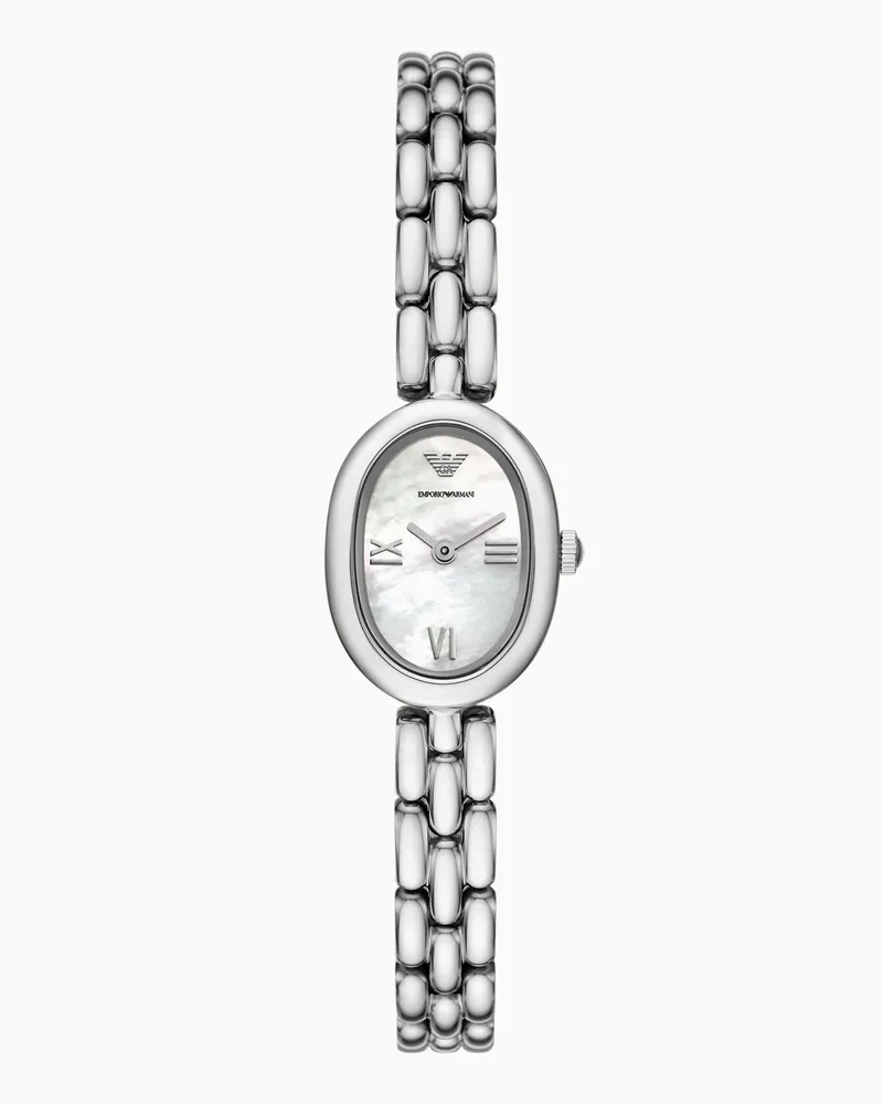 Emporio Armani Orologio in acciaio inossidabile a due lancette Multicolore