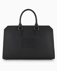 Emporio Armani OFFICIAL STORE Borsa Business In Pelle Bottalata Nero