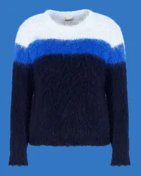 Emporio Armani OFFICIAL STORE Maglione In Misto Lana Mohair Capsule Black Blue Asv Blu