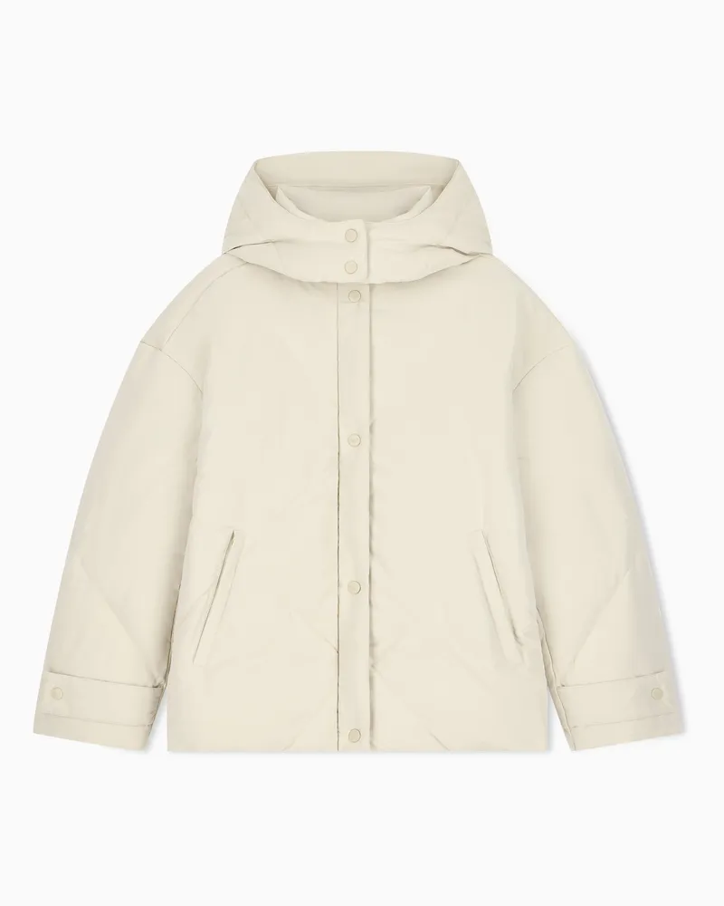 Emporio Armani Piumino trapuntato idrorepellente in piuma riciclata Beige