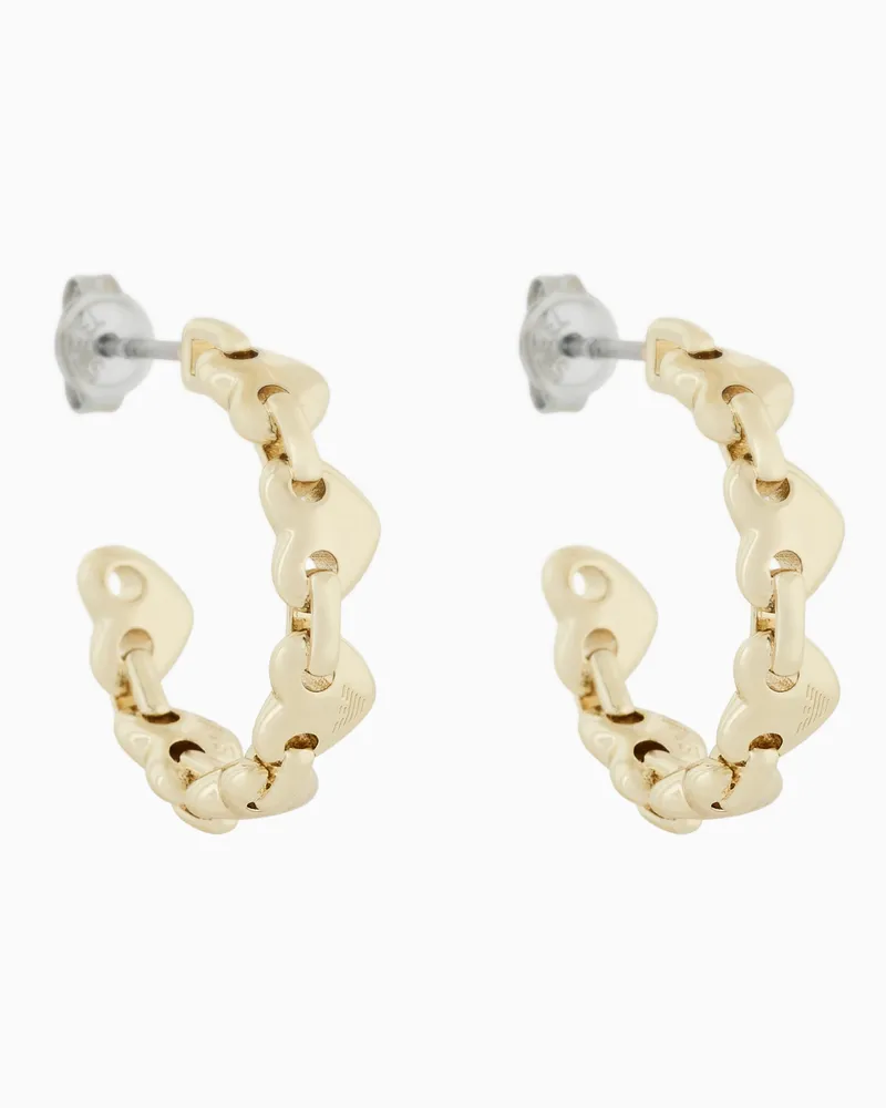 Emporio Armani Orecchini a cerchio a cuore Multicolore