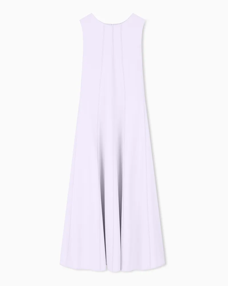 Emporio Armani Abito senza maniche in cady tecnico con girocollo Viola