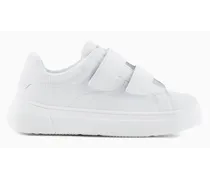 OFFICIAL STORE Sneakers In Pelle Con Velcro