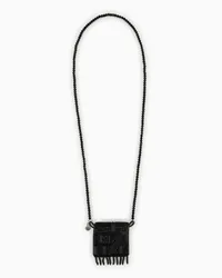 Emporio Armani OFFICIAL STORE Collana Con Micro Bag Pendente Nero