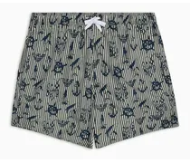 OFFICIAL STORE Costume Shorts In Tessuto Riciclato Stampa All Over Asv