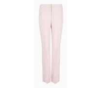 OFFICIAL STORE Pantaloni Con Nervatura In Cady Crepe
