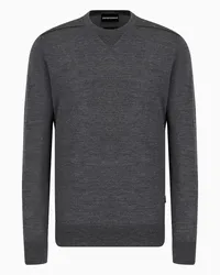 Emporio Armani OFFICIAL STORE Maglione In Misto Lana E Lyocell Asv Grigio