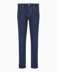 Emporio Armani OFFICIAL STORE Jeans J75 Slim Fit In Denim Soft Con Interno Felpato Blu