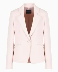 Emporio Armani OFFICIAL STORE Giacca In Cady Crepe Con Revers Rosa