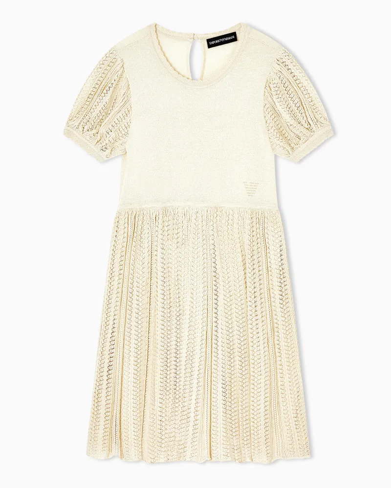 Emporio Armani Abito in maglia lurex Special Occasion ASV Bianco