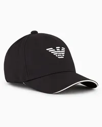 Emporio Armani OFFICIAL STORE Cappello Da Baseball Stampa Aquila Nero