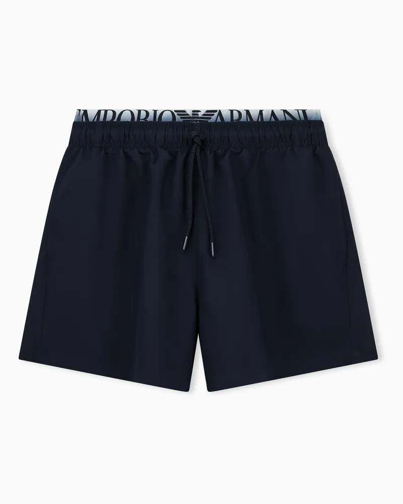 Emporio Armani Costume shorts Logoband ASV Blu