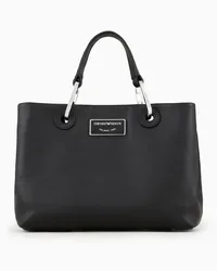 Emporio Armani OFFICIAL STORE Shopper Piccola Myea In Pelle Ecologica Asv Nero