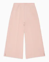 Emporio Armani OFFICIAL STORE Pantaloni Svasati A Vita Elastica In Jersey Modal Rosa