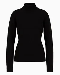 Emporio Armani OFFICIAL STORE Dolcevita In Puro Cashmere Nero