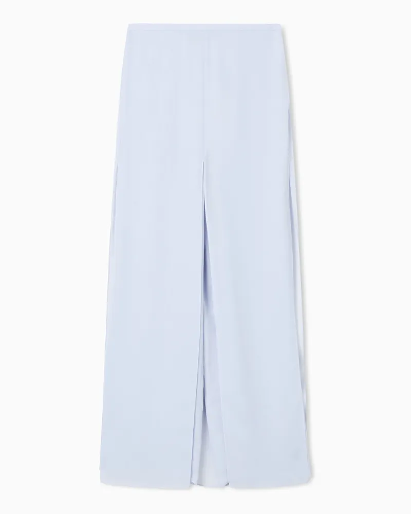 Emporio Armani Gonna pantalone in tecno georgette Viola