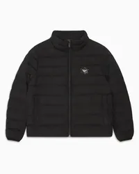 Emporio Armani OFFICIAL STORE Piumino In Nylon Trapuntato Con Piuma Riciclata Asv Nero