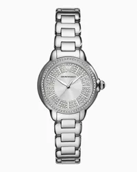 Emporio Armani OFFICIAL STORE Orologio A Tre Lancette In Acciaio Inossidabile Argento