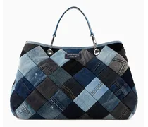 OFFICIAL STORE Shopper Media Myea In Denim Patchwork Armani Sustainability Project