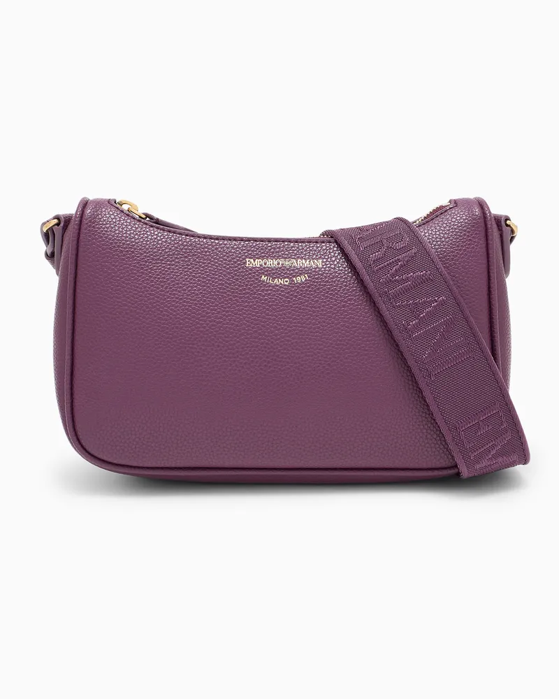Emporio Armani Mini bag con logo e tracolla regolabile Viola