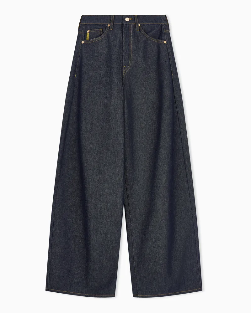 Emporio Armani Pantaloni cinque tasche in denim Blu