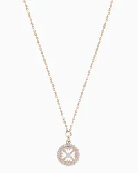 Emporio Armani OFFICIAL STORE Collana Con Pendente In Argento Sterling Tonalità Oro Rosa Rosa