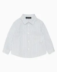 Emporio Armani OFFICIAL STORE Camicia In Cotone A Righe Bianco