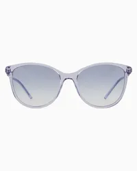 Emporio Armani OFFICIAL STORE Occhiali Da Sole Da Donna Forma Cat Eye Asian Fit Blu