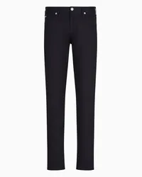 Emporio Armani OFFICIAL STORE Pantaloni J06 Slim Fit In Twill Stretch Blu