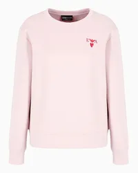 Emporio Armani OFFICIAL STORE Felpa In Double Jersey Rosa