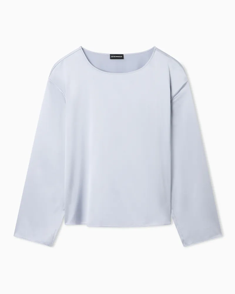 Emporio Armani Blusa in raso di seta Viola