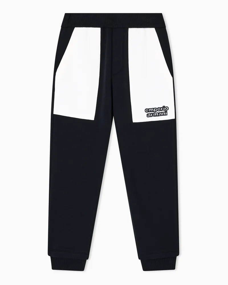 Emporio Armani Pantaloni jogger in jersey ASV Blu