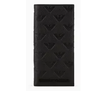 OFFICIAL STORE Porta Yen In Pelle Embossed Eagle All Over