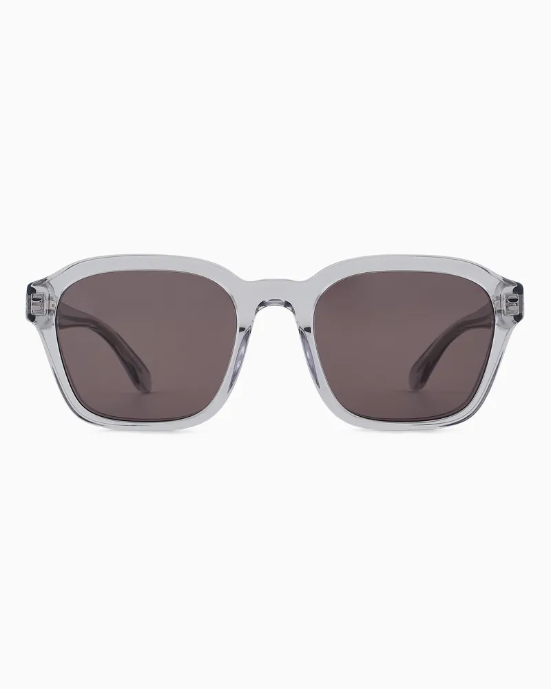 Emporio Armani Occhiali da sole da uomo forma irregolare Trasparente