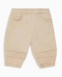 Emporio Armani OFFICIAL STORE Pantaloni Con Vita E Fondo Elastici Beige