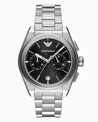 Emporio Armani OFFICIAL STORE Orologio Cronografo In Acciaio Inossidabile Argento