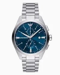 Emporio Armani OFFICIAL STORE Orologio Cronografo In Acciaio Inossidabile Argento