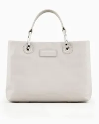 Emporio Armani OFFICIAL STORE Shopper Piccola Myea In Pelle Ecologica Asv Ghiaccio