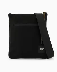 Emporio Armani OFFICIAL STORE Tracolla Piatta In Canvas Nero