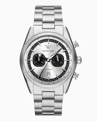 Emporio Armani OFFICIAL STORE Orologio Cronografo In Acciaio Inossidabile Argento