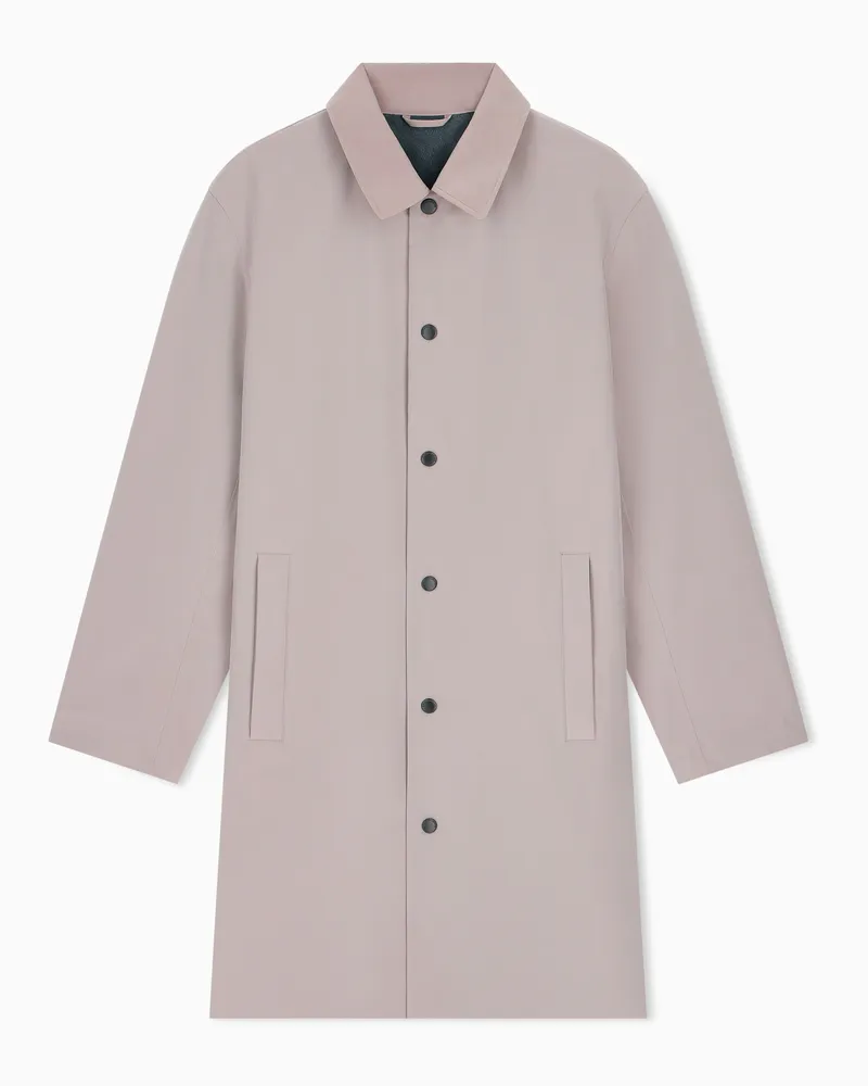 Emporio Armani Trench in nylon opaco Travel Essential Beige