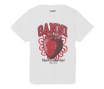 Ganni T-shirt Bianco