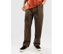 Akjakob Cotton Pleat Pantaloni marrone