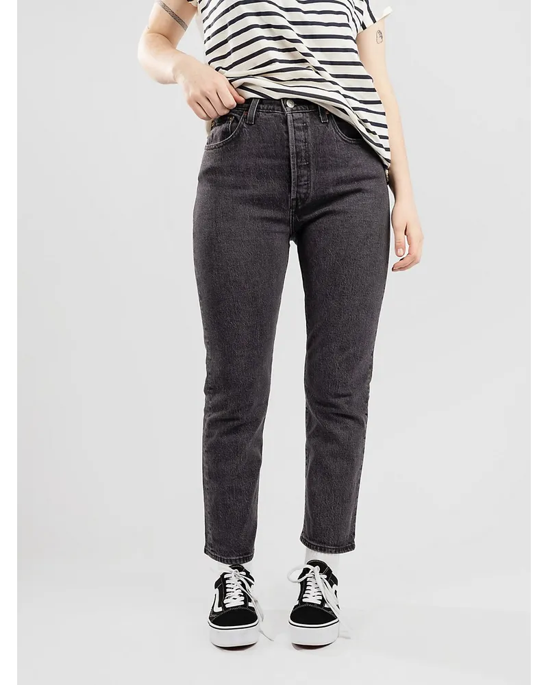 501 Crop Jeans grigio